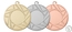 Medaille E4014 goud/zilver/brons (50mm)  